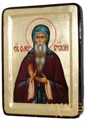 Икона Святой благоверный князь Олег Брянский Греческий стиль в позолоте  без шкатулки - фото