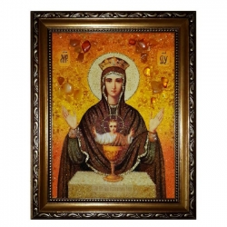 Amber Icon The Blessed Virgin The Inexhaustible Bowl 80x120 cm - фото