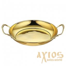 Bowl for washing hands - in gilt brass - фото