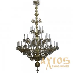 Chandelier, 3 tiered, 42 candles (ПК) 01_42_3 - фото