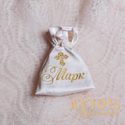 Embroidery design of the name, «Mon Amoure», in gold (1) - фото