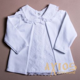 Jacket with guipure, white (lil_006) - фото