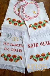 Set of Wedding Towels  number 80-21, with poppies - фото