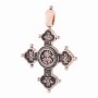 The natty cross «Lord Almighty. «To the Blessed Virgin», gold 585 with blackening, 50x35mm, О п01842