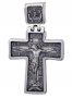 The cross «Crucifixion», silver 925 with blackening, 55x35mm, O 131924