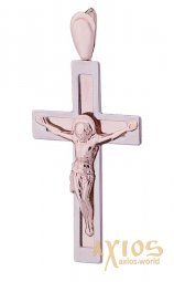 The cross «Crucifixion», gold 585, 20x15mm, О п01177 - фото