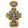 The cross «Crucifixion. Icon of the Mother of God «Sovereign», silver 925, with gilding and blackening, 58x33mm, О 131744