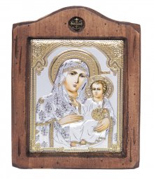 Icon of the Mother of God of Jerusalem, Italian frame №2, 13x17 cm, alder tree - фото