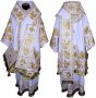 Bishop's Vestment embroidered on gabardine, embroidered lace R 052