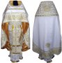 Priest Vestments, Embroidered on White gabrdine, Gallon is Embroidered R 060m (v)