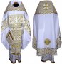 Priest  Vestments, Embroidered on White gabrdine, Gallon is Embroidered R069m (v)