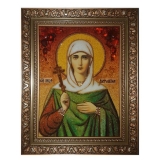 The Amber Icon The Holy Martyr Antonina of Nicaea 15x20 cm