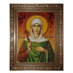 The Amber Icon The Holy Martyr Antonina of Nicaea 30x40 cm - фото