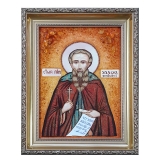 The Amber Icon The Monk Nazarius The Confessor 15x20 cm