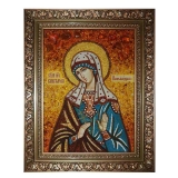 The Amber Icon of St. Victoria of Nicomedia 15x20 cm