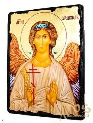 Icon under the antiquity Saint Angel the Guardian with gilding 21x29 cm Icon under the antiquity Saint Angel the Guardian with gilding 21x29 cm - фото