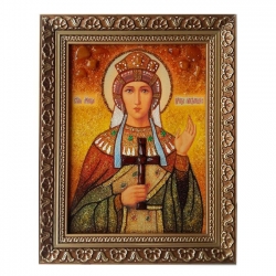 The Amber Icon The Holy Martyr Queen Alexandra 30x40 cm - фото