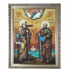 The Amber Icon The Holy Apostles Peter and Paul 60x80 cm The Amber Icon The Holy Apostles Peter and Paul 60x80 cm - фото