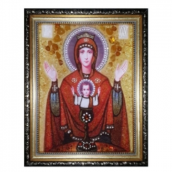 The Amber Icon of the Blessed Virgin The Inexhaustible Cup 15x20 cm The Amber Icon of the Blessed Virgin The Inexhaustible Cup 15x20 cm - фото