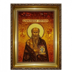 The amber icon Blessed Jerome 40x60 cm The amber icon Blessed Jerome 40x60 cm - фото