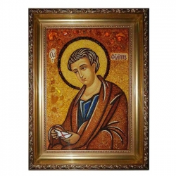 The Amber Icon of St. Philip the Apostle 80x120 cm The Amber Icon of St. Philip the Apostle 80x120 cm - фото