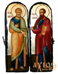 The icon under the old days The Holy Apostles Peter and Paul Skladen double 10x30 cm - фото