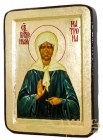 Икона Святая блаженная Матрона Московская Греческий стиль в позолоте  без шкатулки