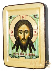 Icon of the Savior Not Made by Greek style in gilding without a casket - фото