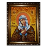 Amber Icon of the Most Holy Theotokos. Affection 30x40 cm