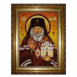 The amber icon The Holy Archbishop of San Francisco and Shanghai John 60x80 cm