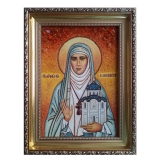 Янтарная икона Святая благоверная княгиня Елизавета 80x120 см