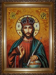 The Amber Icon The Lord Jesus Christ the Almighty 40x60 cm The Amber Icon The Lord Jesus Christ the Almighty 40x60 cm - фото