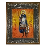 Amber Icon Holy Martyr Savel 60x80 cm