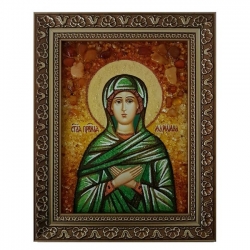 Amber Icon Holy Righteous Mary 40x60 cm - фото