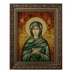 Amber Icon Holy Righteous Mary 60x80 cm Amber Icon Holy Righteous Mary 60x80 cm - фото