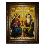 Amber Icon Holy Trinity 15x20 cm
