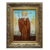 Amber Icon Holy Martyr Darya of Rome 30x40 cm