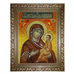 Amber Icon of the Blessed Virgin Mary of Lida 40x60 cm Amber Icon of the Blessed Virgin Mary of Lida 40x60 cm - фото