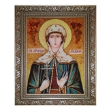 The Amber Icon of the Holy Martyr Lydia 80x120 cm
