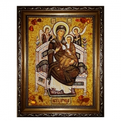 The Amber Icon of the Most Holy Theotokos 80x120 cm The Amber Icon of the Most Holy Theotokos 80x120 cm - фото