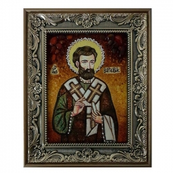 Amber Icon Holy Apostle Barnabas 15x20 cm - фото