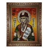 The amber icon St. Jaroslav of Murom 30x40 cm
