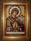 Amber Icon of the Blessed Virgin Mary of Akhtyr 60x80 cm