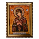 Amber Icon of Our Lady of the Seven Sisters 40x60 cm