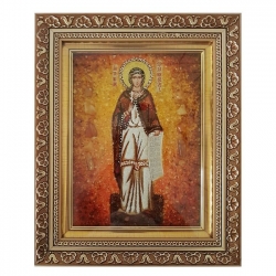 The Amber Icon The Holy Martyr Antonina of Nicaea 40x60 cm - фото