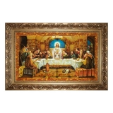 The Amber Icon of the Last Supper 30x40 cm