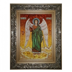 Amber Icon Holy Guardian Angel with Sword 80x120 cm Amber Icon Holy Guardian Angel with Sword 80x120 cm - фото