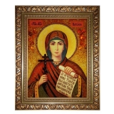 The Amber Icon The Holy Martyr Natalia 15x20 cm