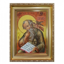 The Amber Icon The Holy Evangelist John the Theologian 15x20 cm The Amber Icon The Holy Evangelist John the Theologian 15x20 cm - фото