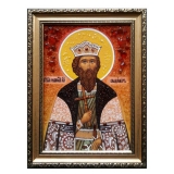 The Amber Icon of St. Vladimir the Equal-to-the-Apostles 15x20 cm